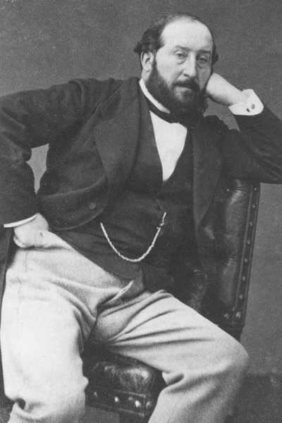 Retrato de emile augier de Petit